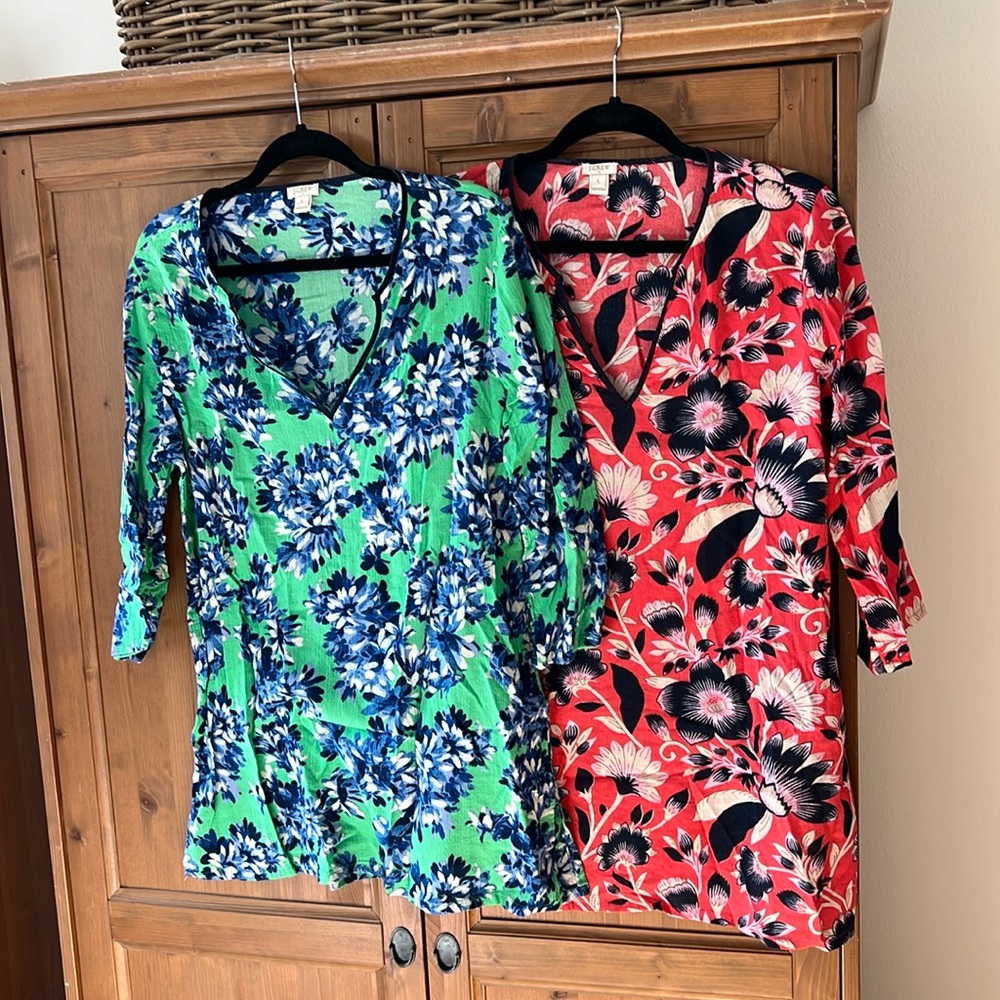 GUC bundle of 2 JCrew tunics